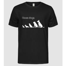 Pólómánia I love dogs - Férfi Alap póló férfi póló