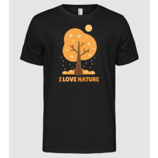 Pólómánia I Love Nature - Férfi Alap póló