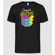 Pólómánia I love the 80s Rubik kocka - Férfi Alap póló férfi póló