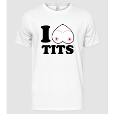 Pólómánia I love tits - Férfi Alap póló férfi póló