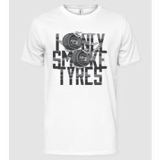 Pólómánia I only smoke Tyres - Férfi Alap póló