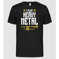Pólómánia I play heavy metal trumpet - Férfi Alap póló