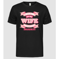 Pólómánia I wear pink for my wife - Férfi Alap póló férfi póló