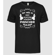 Pólómánia Így néz ki egy igazán jóképű gazdi Pinscher - Férfi Alap póló férfi póló
