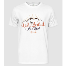 Pólómánia In Wanderlust we trust - Férfi Alap póló férfi póló