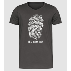 Pólómánia Its in my DNA - Férfi Prémium Slim-Fit V nyakú Póló