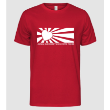 Pólómánia Japan Heart - Férfi Alap póló férfi póló