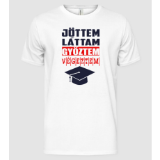 Pólómánia Jöttem láttam győztem végeztem - Férfi Alap póló