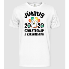 Pólómánia Június 2020 születésnap a karanténban - Férfi Alap póló