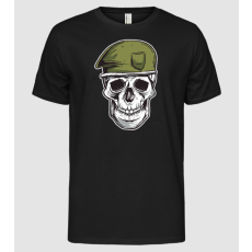 Pólómánia Katonai Koponya - Férfi Alap póló