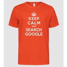 Pólómánia keep calm and google - Férfi Alap póló