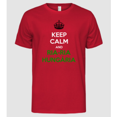 Pólómánia Keep Calm Ria-Ria Hungária - Férfi Alap póló