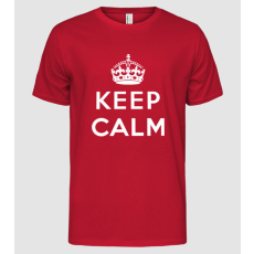 Pólómánia keep calm sablon - Férfi Alap póló