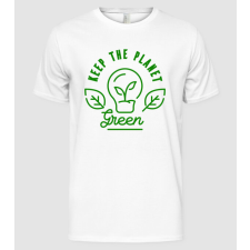 Pólómánia Keep The Planet Green - Föld napja - Férfi Alap póló férfi póló