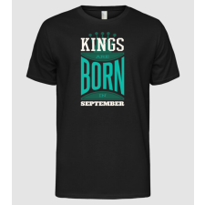 Pólómánia Kings are born in September - Férfi Alap póló férfi póló