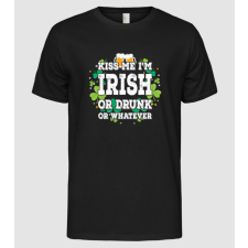 Pólómánia Kiss me I'm Irish or Drunk - Férfi Alap póló férfi póló