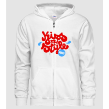 Pólómánia Kiss my style! - Férfi Cipzáras Kapucnis Pulcsi férfi póló