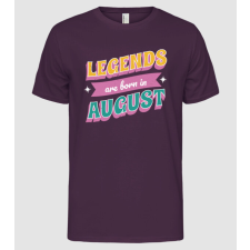 Pólómánia Legends are born in August - Férfi Alap póló férfi póló