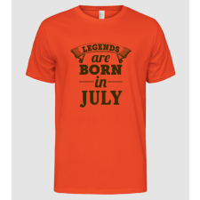 Pólómánia Legends are born in - July - Férfi Alap póló férfi póló