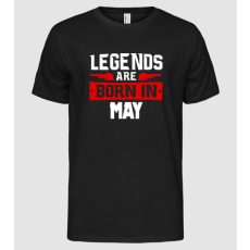 Pólómánia Legends are born in May - Férfi Alap póló