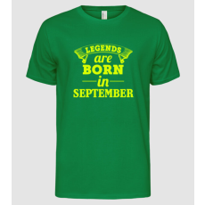 Pólómánia Legends are born in - September - Férfi Alap póló