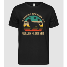 Pólómánia Legjobb barátom egy golden retriever - Férfi Alap póló