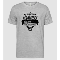 Pólómánia Legjobb KŐMŰVES csillagos szülinapos JÚLIUS - Férfi Alap póló