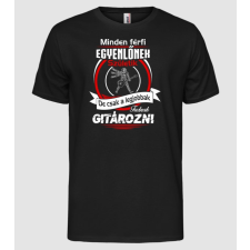 Pólómánia Legjobbak gitározni inverz - Férfi Alap Póló férfi póló