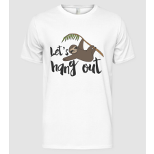 Pólómánia Let's hang out sloth - Férfi Alap póló férfi póló