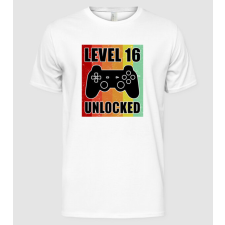 Pólómánia level 16 unlocked retro gamer - Férfi Alap póló férfi póló