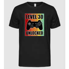 Pólómánia level 30 unlocked retro gamer - Férfi Alap póló férfi póló