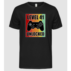 Pólómánia level 41 unlocked retro gamer - Férfi Alap póló