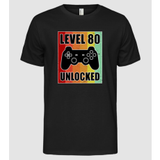 Pólómánia level 80 unlocked retro gamer - Férfi Alap póló