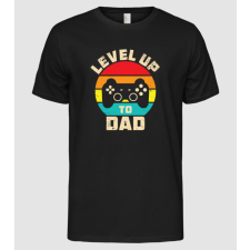 Pólómánia Level Up Dad - Férfi Alap póló férfi póló