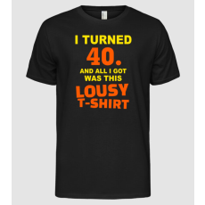 Pólómánia Lousy T-shirt 40 - Férfi Alap póló