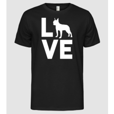 Pólómánia LOVE Boston Terrier - Férfi Alap póló
