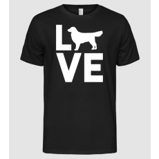 Pólómánia LOVE Golden Retriever  - Férfi Alap póló