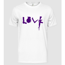 Pólómánia Lovegun - Férfi Alap póló férfi póló