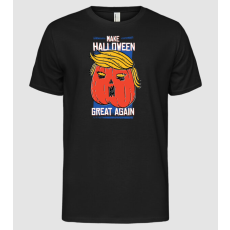Pólómánia Make Halloween Great Again Trump - Férfi Alap póló