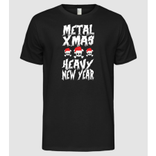Pólómánia Metal x-mas - Heavy new year - Férfi Alap póló férfi póló