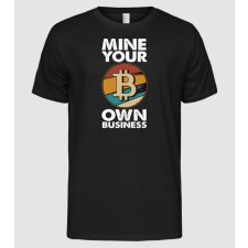 Pólómánia Mine your own business Bitcoin drk - Férfi Alap póló férfi póló