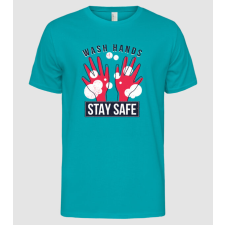 Pólómánia Moss kezet és legyél biztonságban Koronavírus - Férfi Alap póló férfi póló