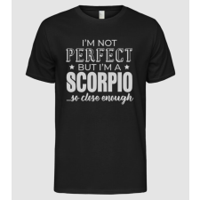Pólómánia Not perfect, but SCORPIO - Férfi Alap póló férfi póló