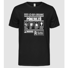 Pólómánia Organic PÓKEREZŐ - Férfi Alap póló