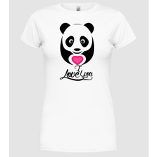 Pólómánia PandaHeart - Női Kereknyakú Póló női póló