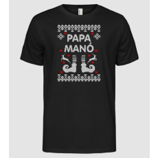 Pólómánia Papa Manó ugly sweater - Férfi Alap póló