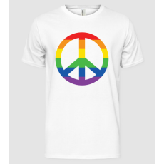 Pólómánia Peace pride - Férfi Alap póló