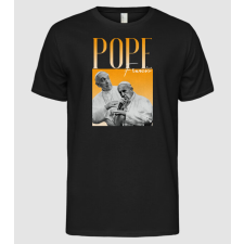 Pólómánia Pope Frances 90s poster - Férfi Alap póló férfi póló