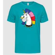 Pólómánia Punk Unikornis - Férfi Alap póló