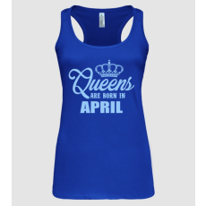 Pólómánia Queens are born in - April - Női X-hátú Trikó